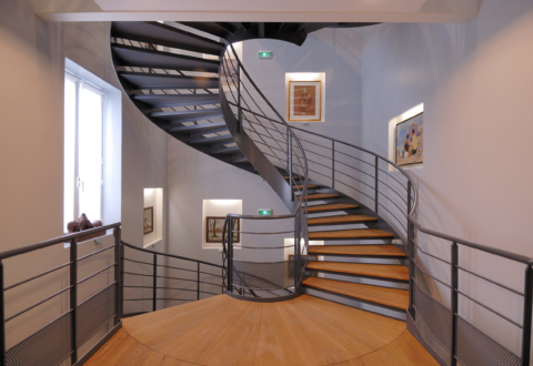 Escalier balancé du musée condé
