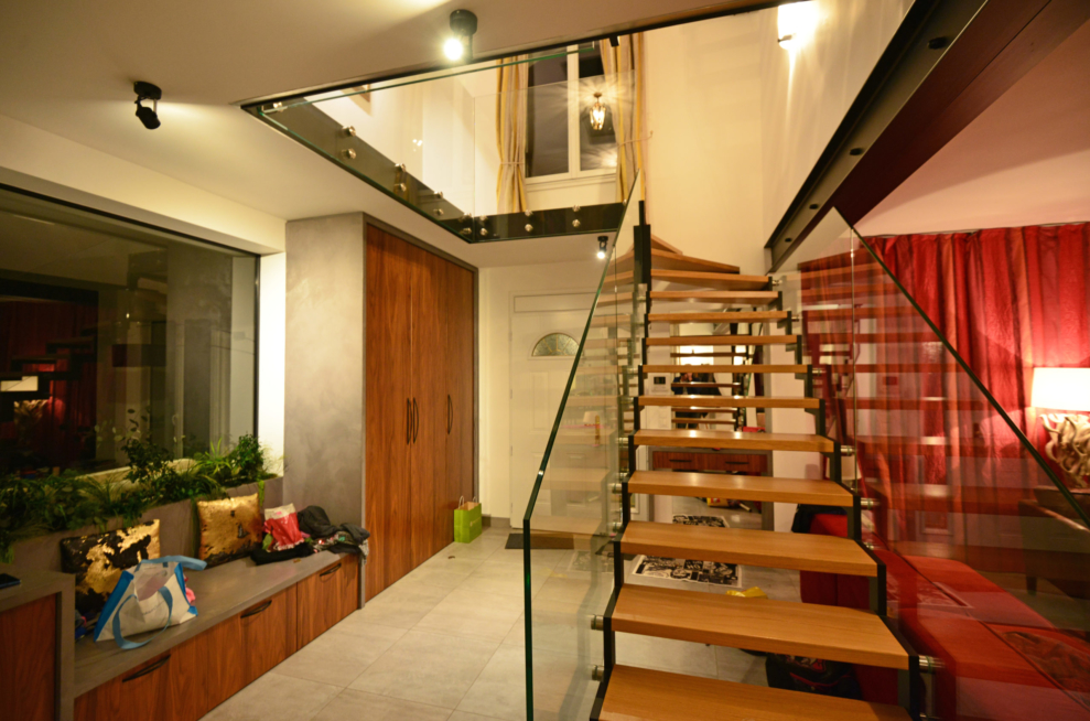 escalier droit sur mesure limons double crémaillère