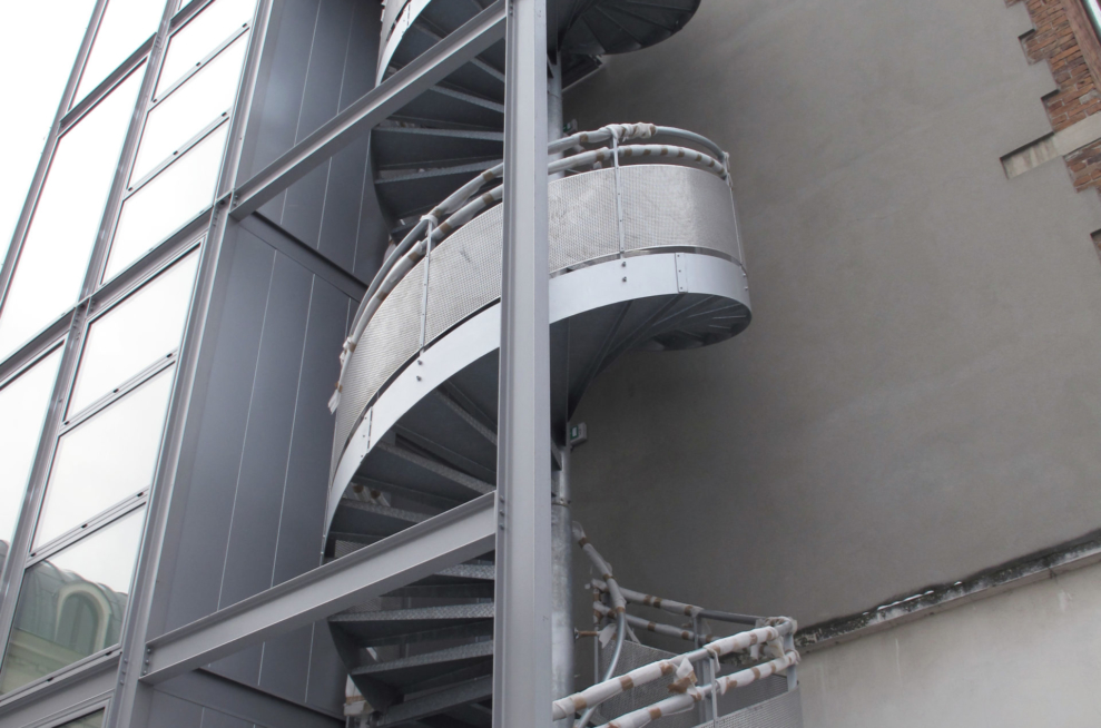 escalier secours en acier aluminium conforme ERP 1UP