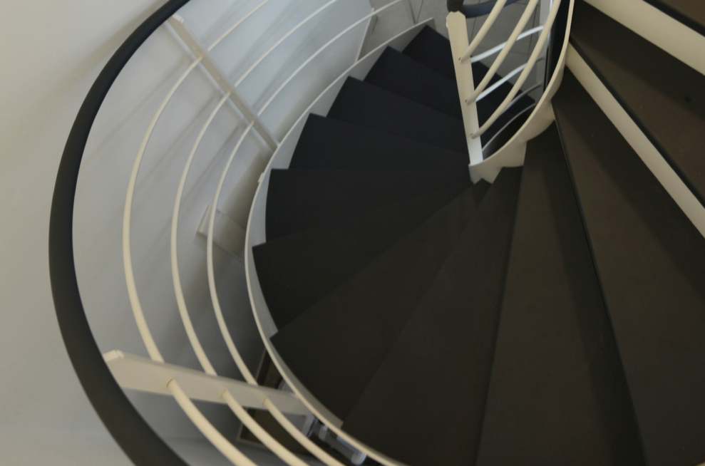 vue hauteur escalier spirale sur mesure